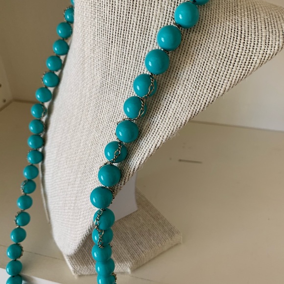 Banana  Republic  Beaded Necklace in Turquo… - Picture 8 of 9